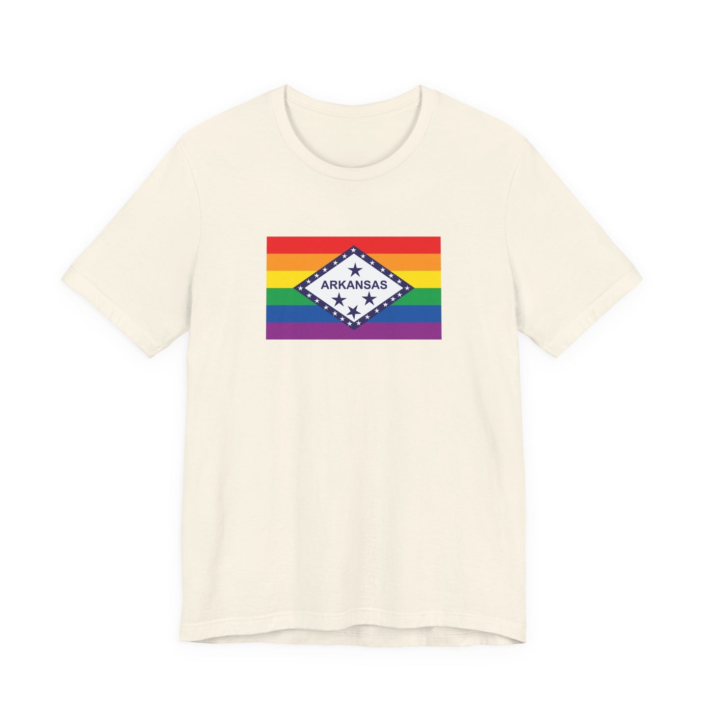 Arkansas Rainbow Pride Flag T-shirt, Several Color Options