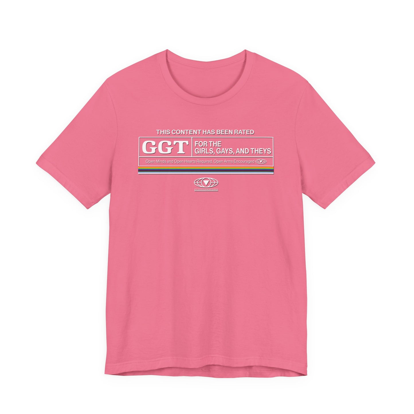 For the Girls, Gays, and Theys T-Shirt — MPAA Ratings Parody Tee