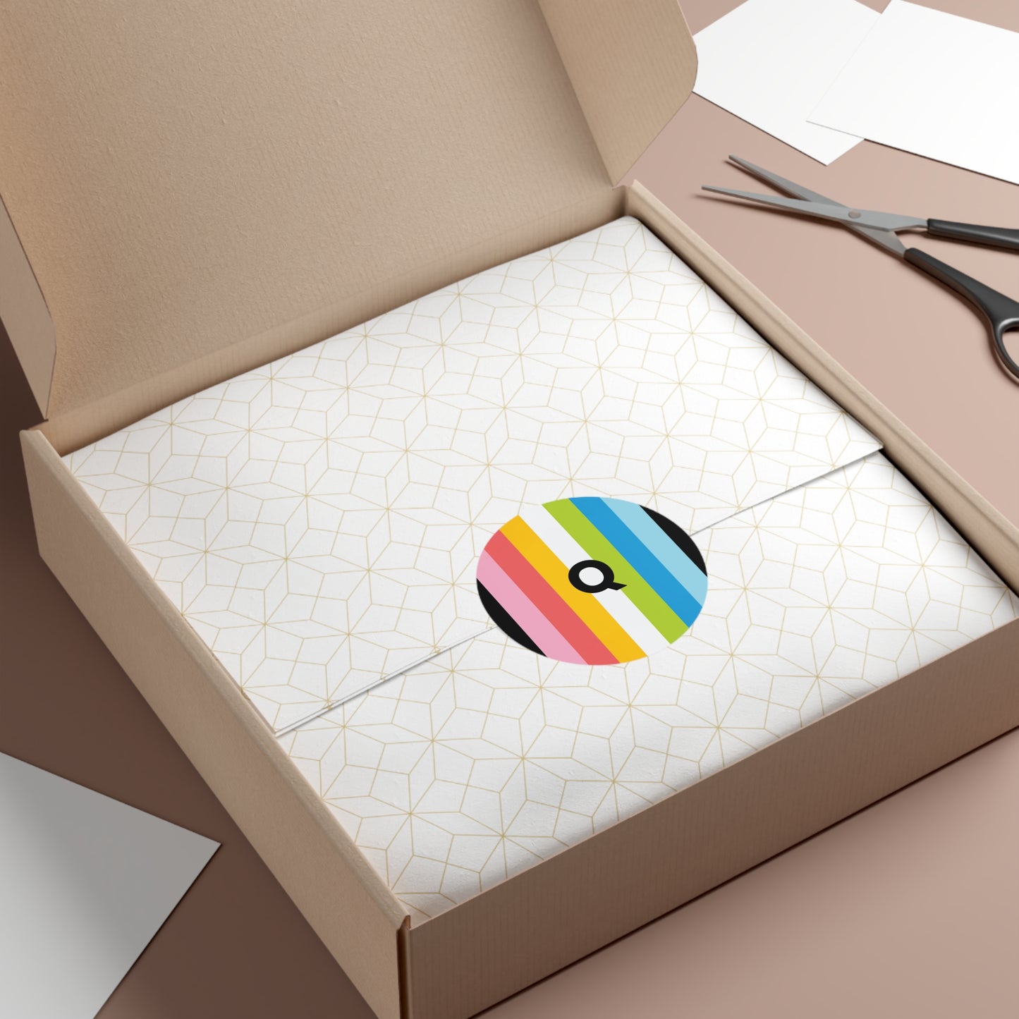 "Q" Queer Pride Flag Vinyl Sticker