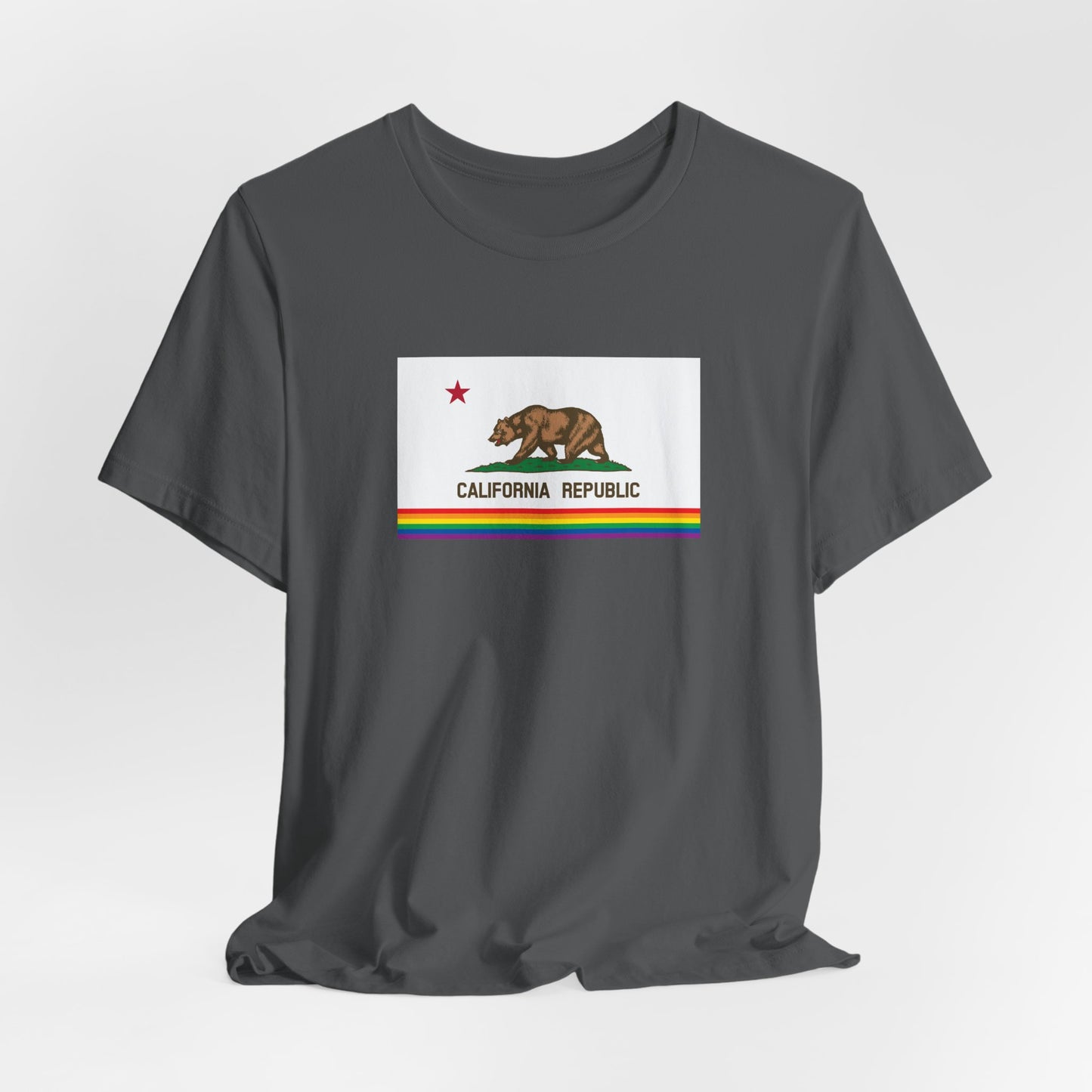 California Rainbow Pride Flag T-shirt, Several Color Options