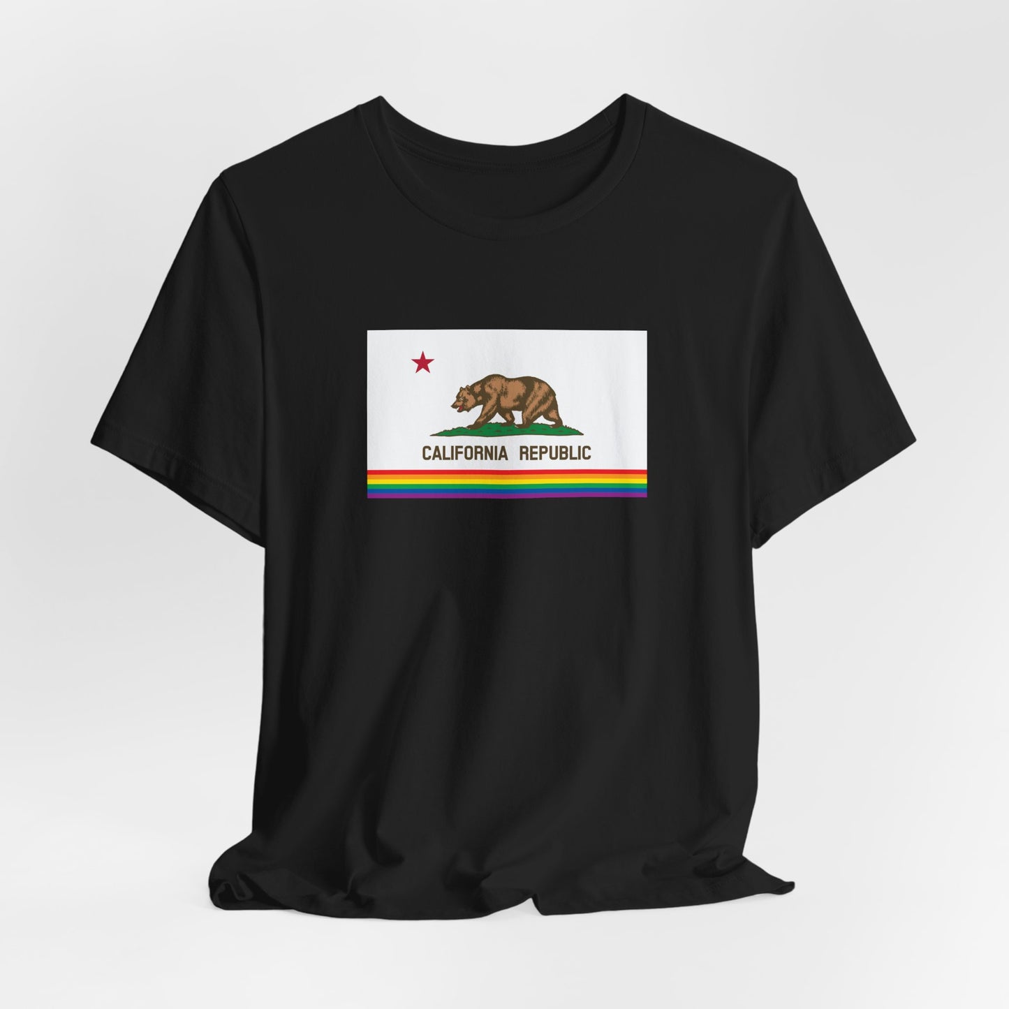 California Rainbow Pride Flag T-shirt, Several Color Options