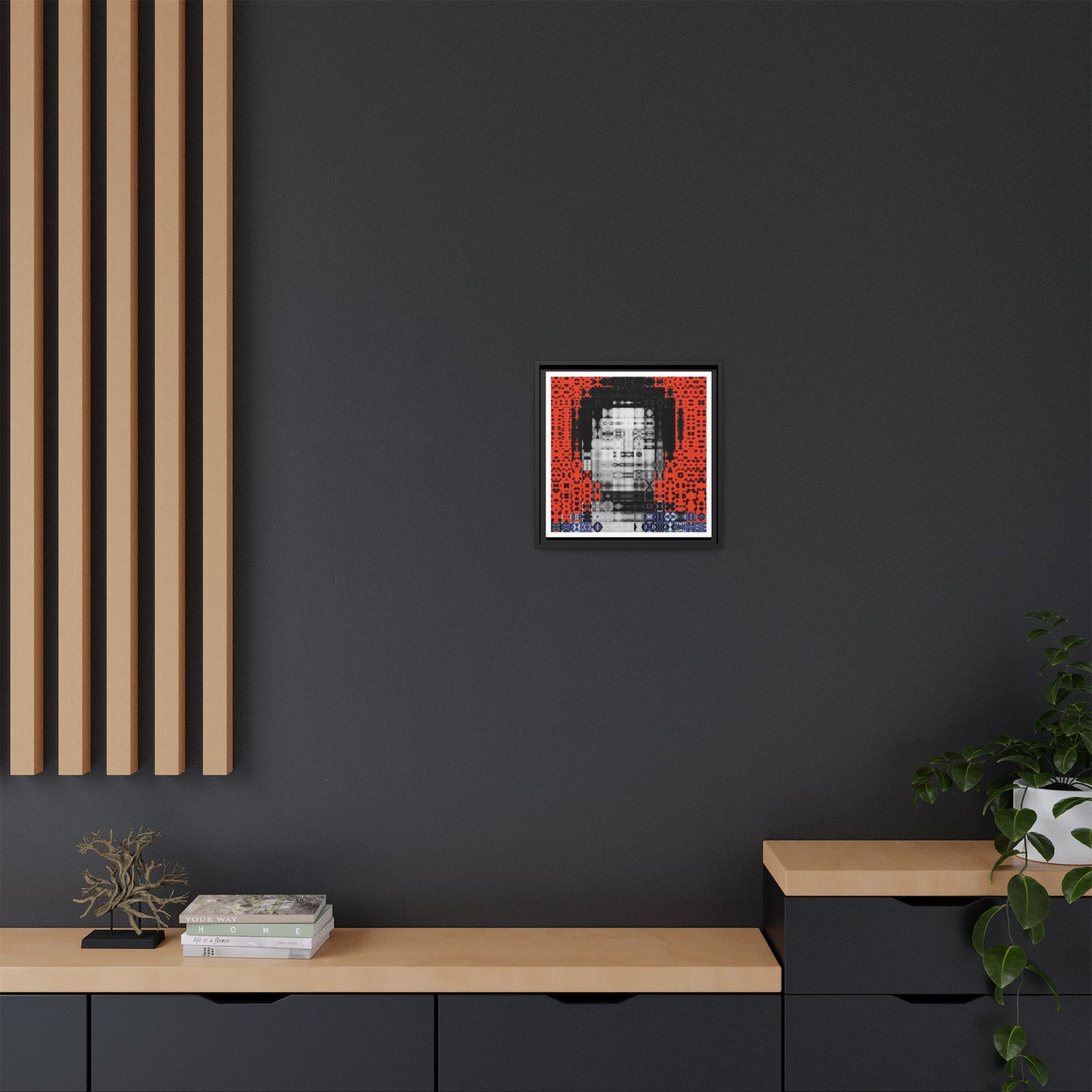 Iconic Foundational Feminist icon Audre Lorde Abstract Portrait Collage Art — Matte Canvas, Framed (Multi-color options)