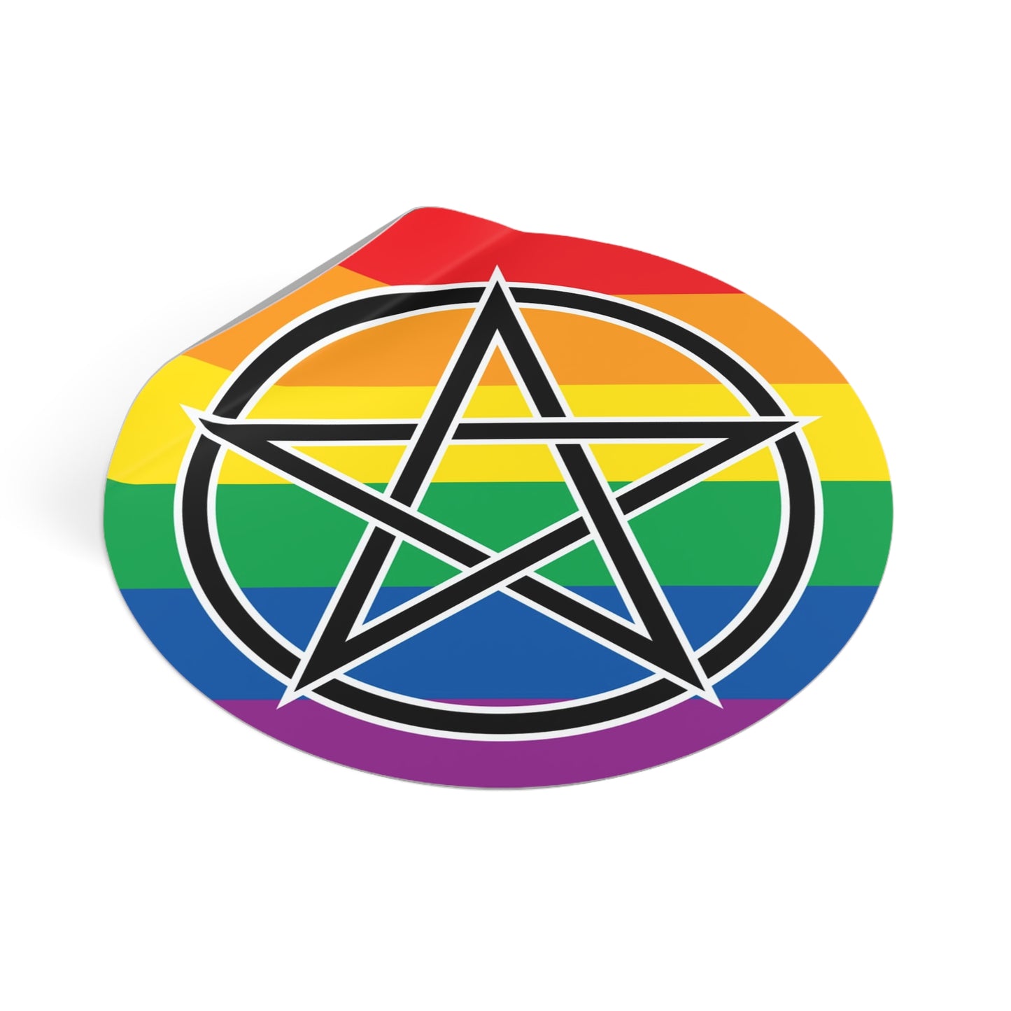 Pagan Queer Pride Flag Vinyl Sticker