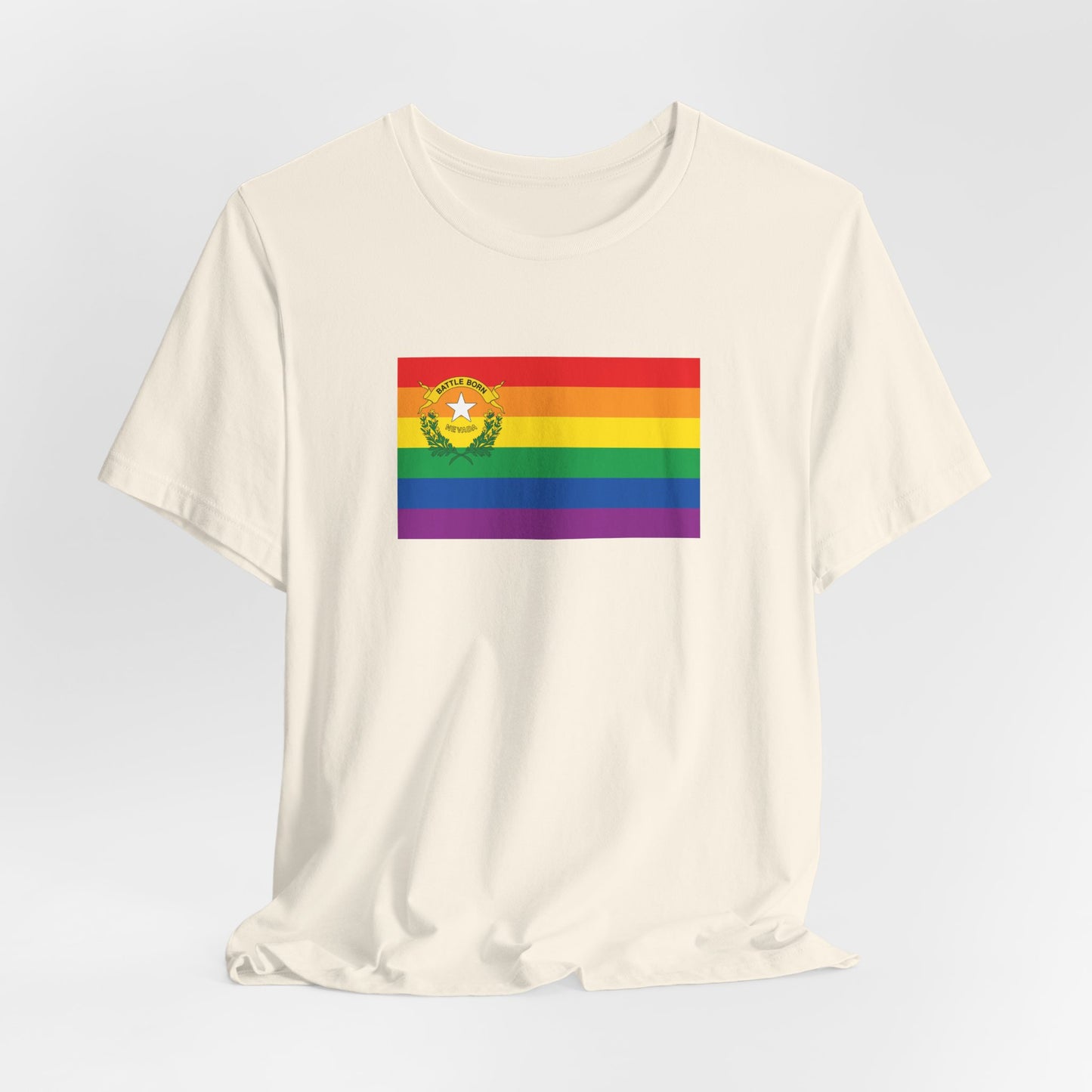 Nevada Rainbow Pride Flag T-shirt, Several Color Options
