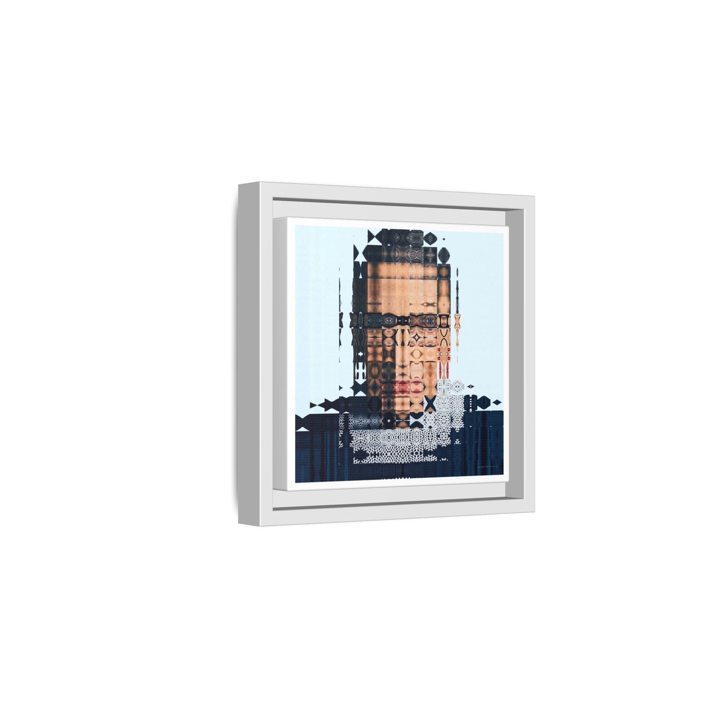 Iconic Feminist, The Notorious RBG, Ruth Bader Ginsburg Abstract Portrait Collage Art — Matte Canvas, Framed (Multi-color options)