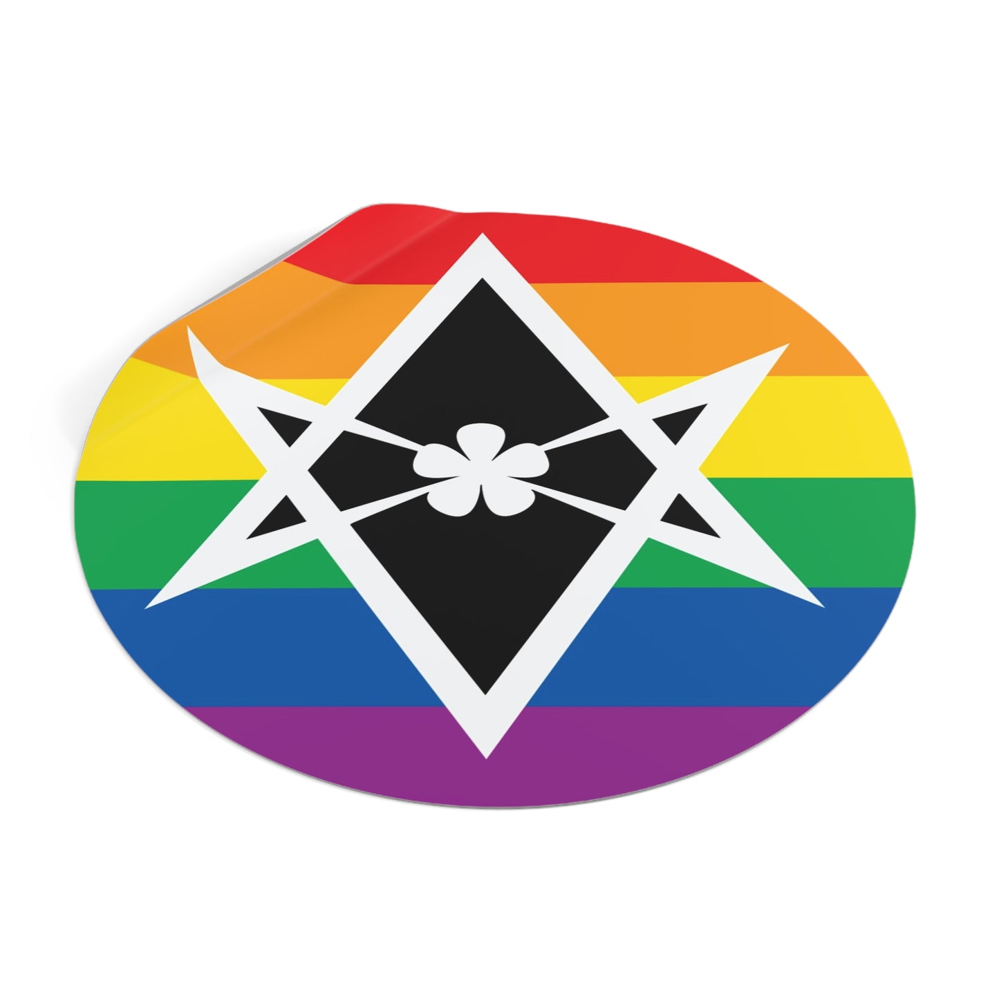 Thelema Queer Pride Flag Vinyl Sticker