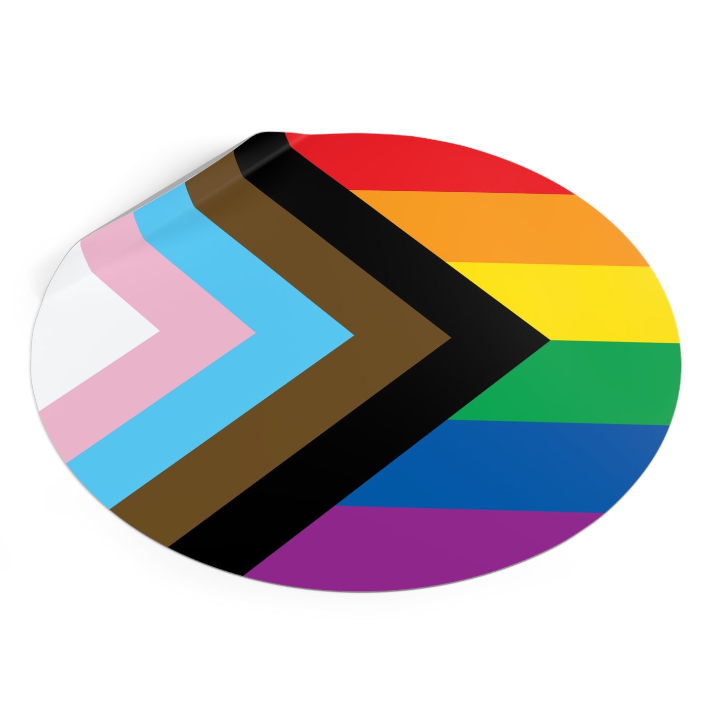 Progress Rainbow Pride Flag Vinyl Stickers