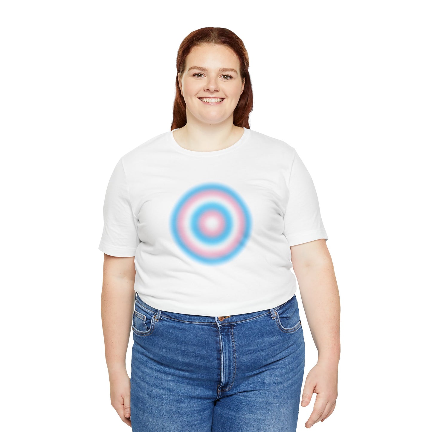 Transgender Pride Gradient Orb T-Shirt — Trans Flag Circle Tee