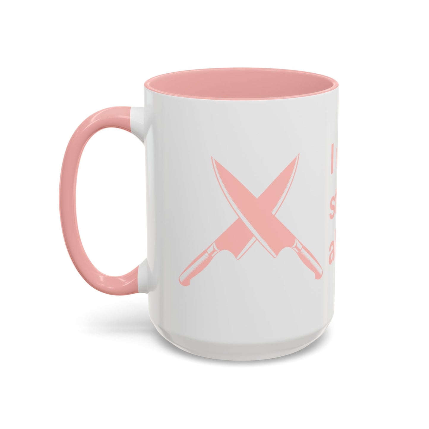 I will never stop worrying about Britney, White with Pink Accent Coffee Mug (11, 15oz)