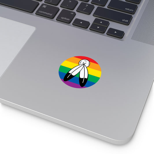 Two-Spirit Pride Flag Vinyl Sticker