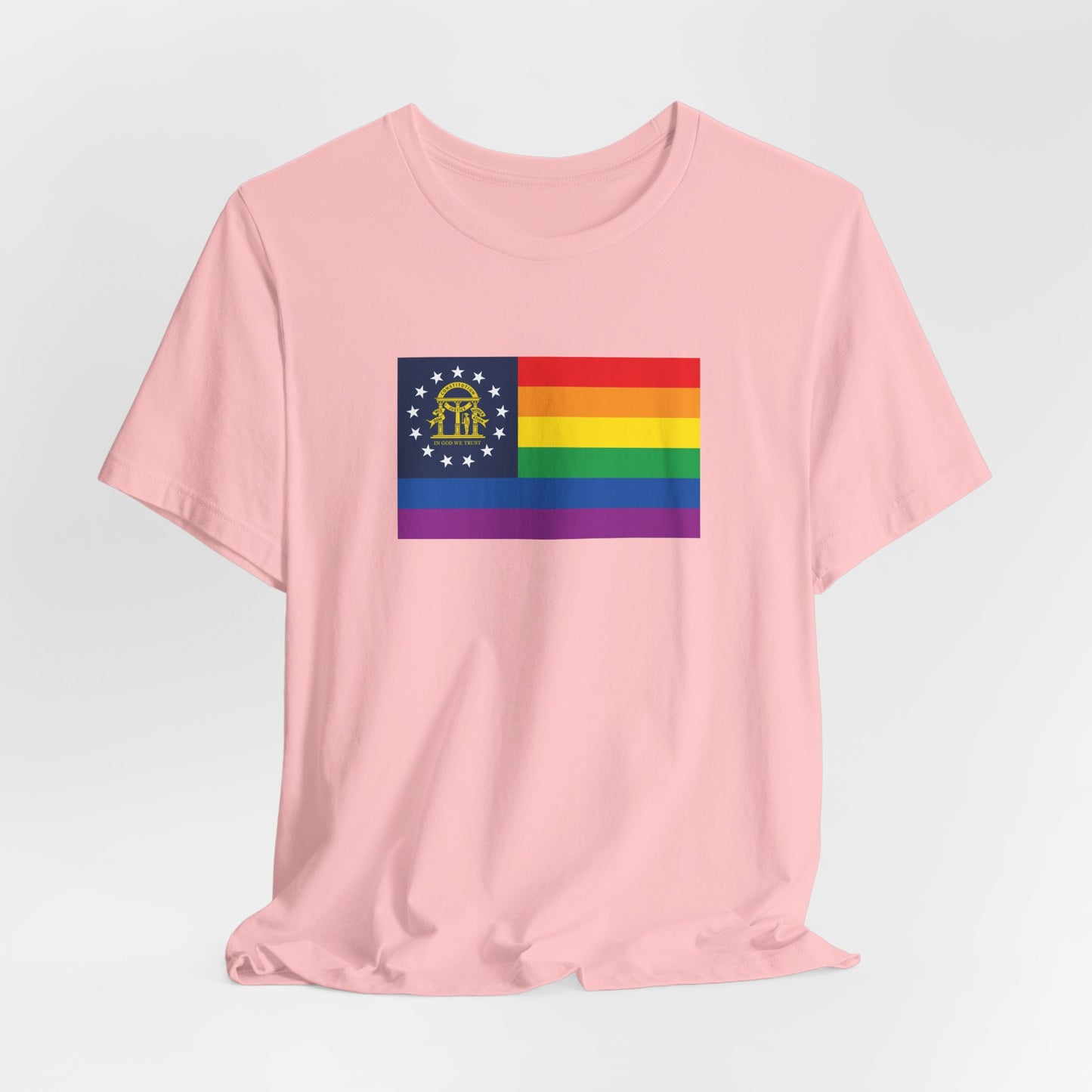 Georgia Rainbow Pride Flag T-shirt, Several Color Options