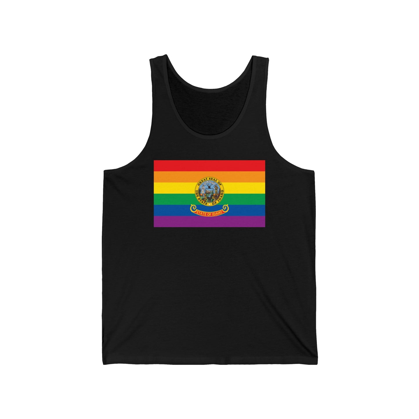 Idaho Rainbow Pride Flag Jersey Tank