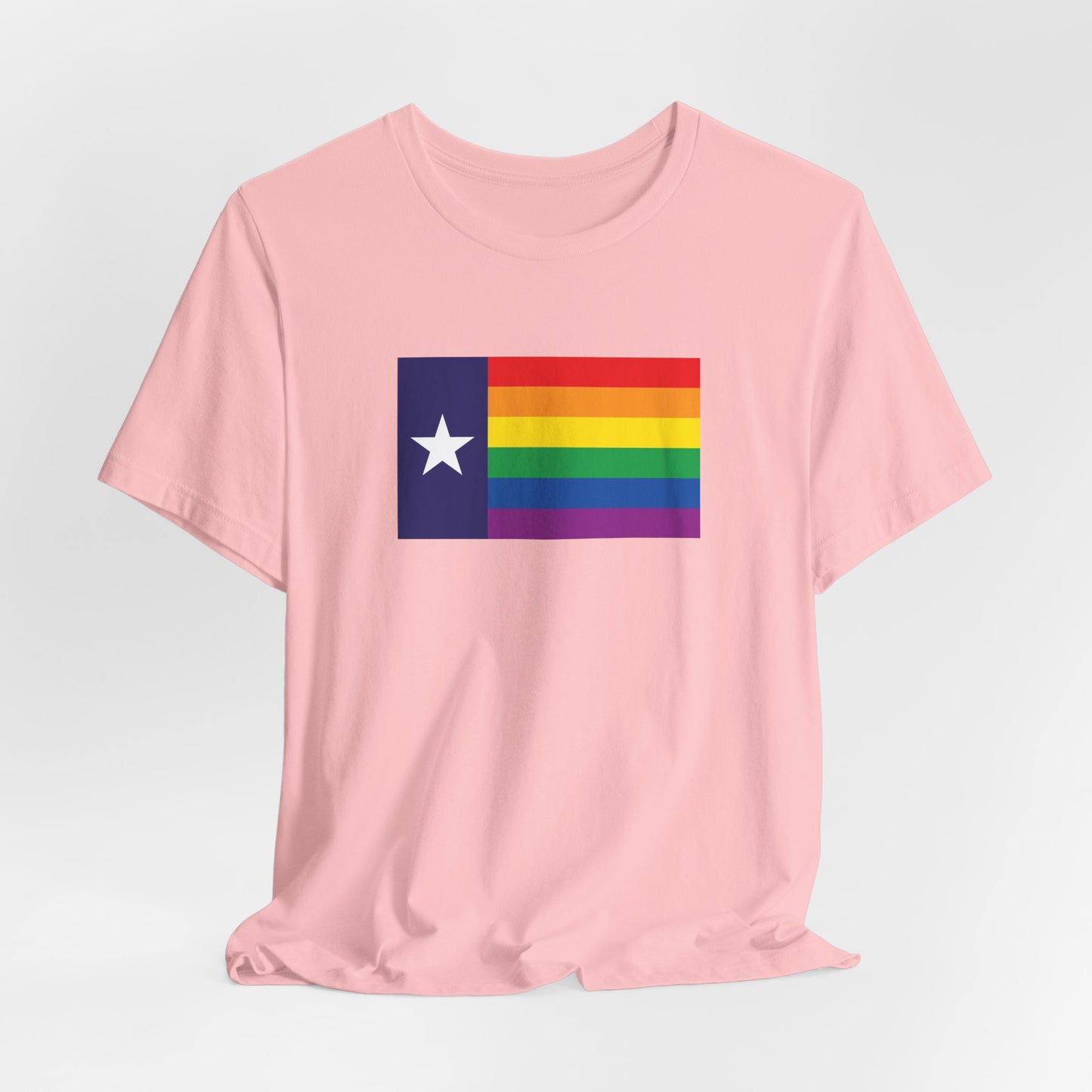 Texas Rainbow Pride Flag T-shirt, Several Color Options