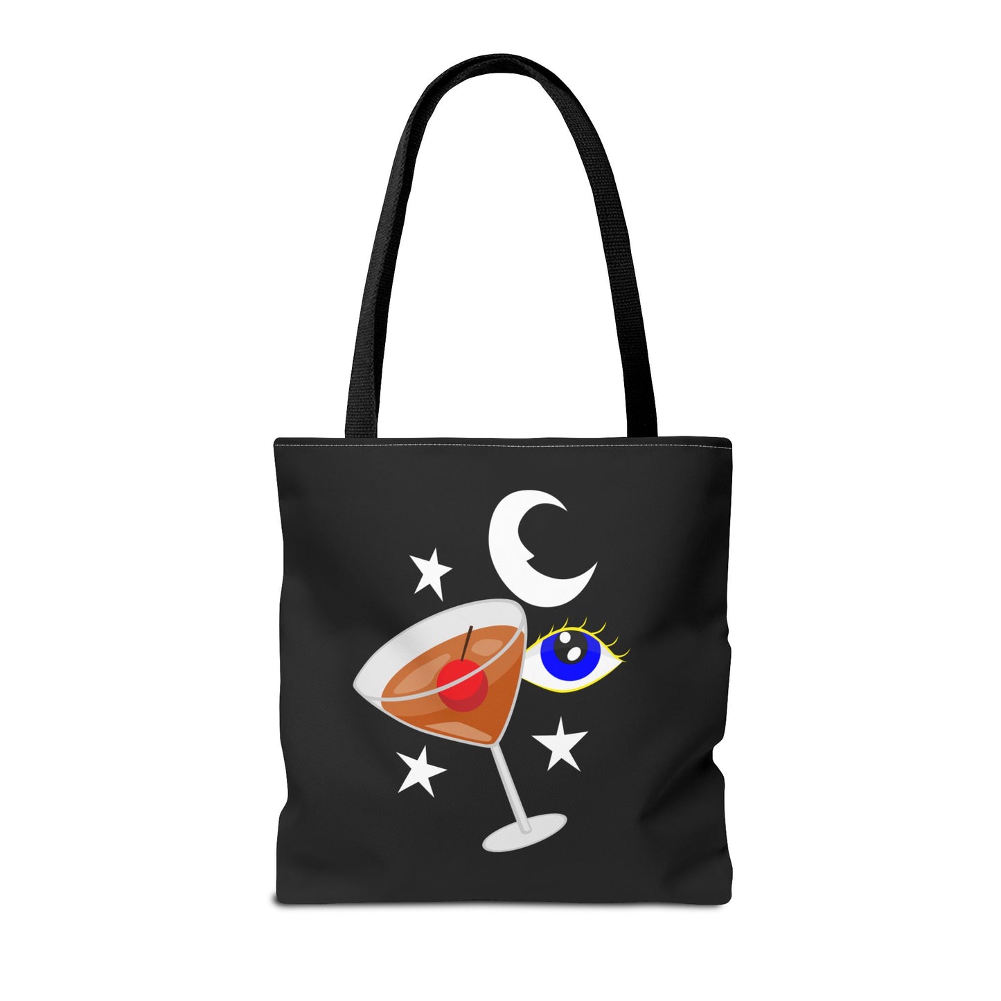 Pyramid Club Tote Bag - Full Color on Black