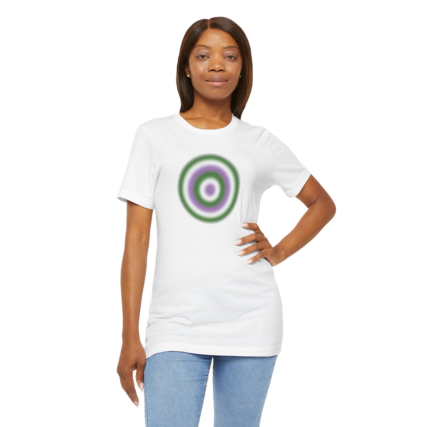 Genderqueer Pride Gradient Orb Flag T-Shirt — Genderqueer Colors Tee