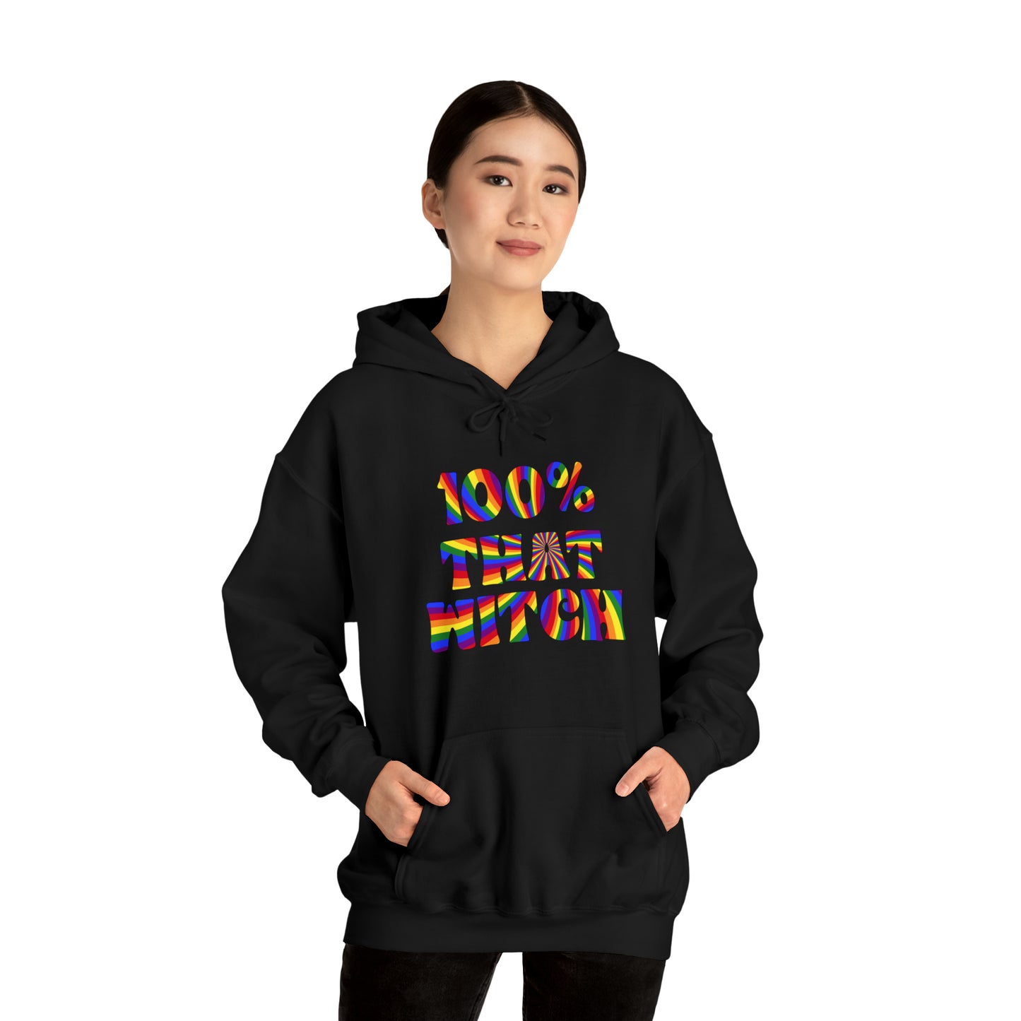 100% THAT WITCH Hoodie - rainbow deco spiral