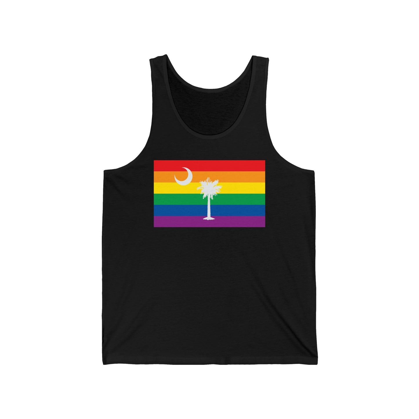 South Carolina Rainbow Pride Flag Jersey Tank