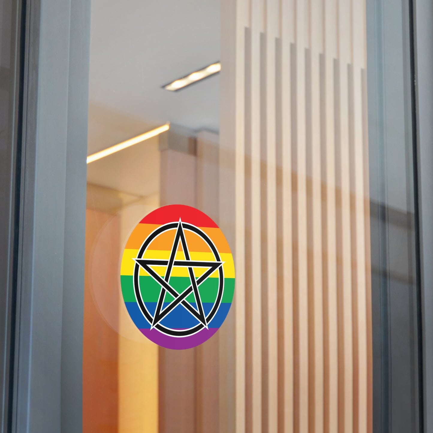 Pagan Queer Pride Flag Vinyl Sticker