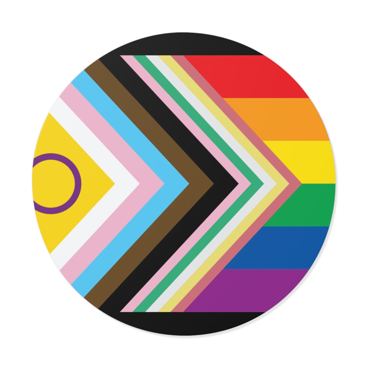 Disability Inclusive Progress Pride Flag 2 Vinyl Sticker