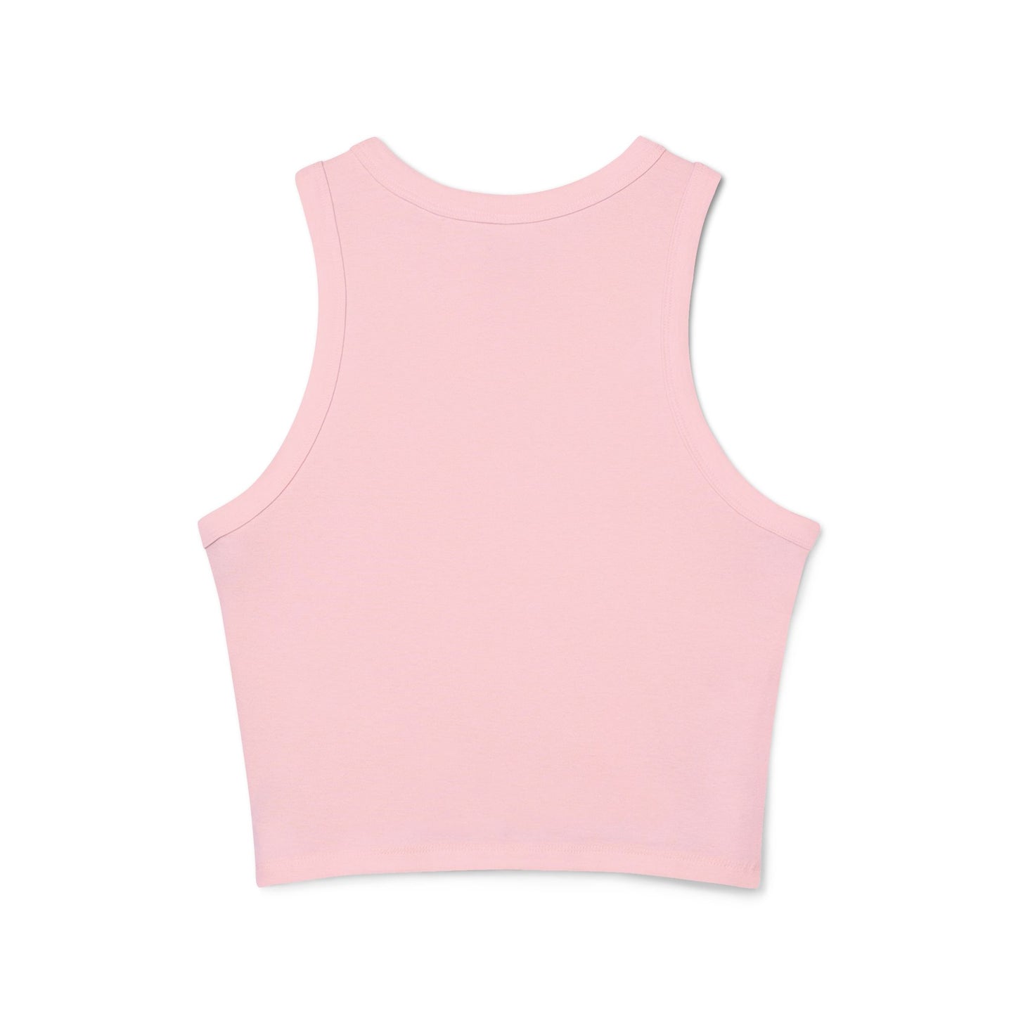 Henrietta Hudson Neon Sign Micro Rib Racer Tank Top - Black and Pink