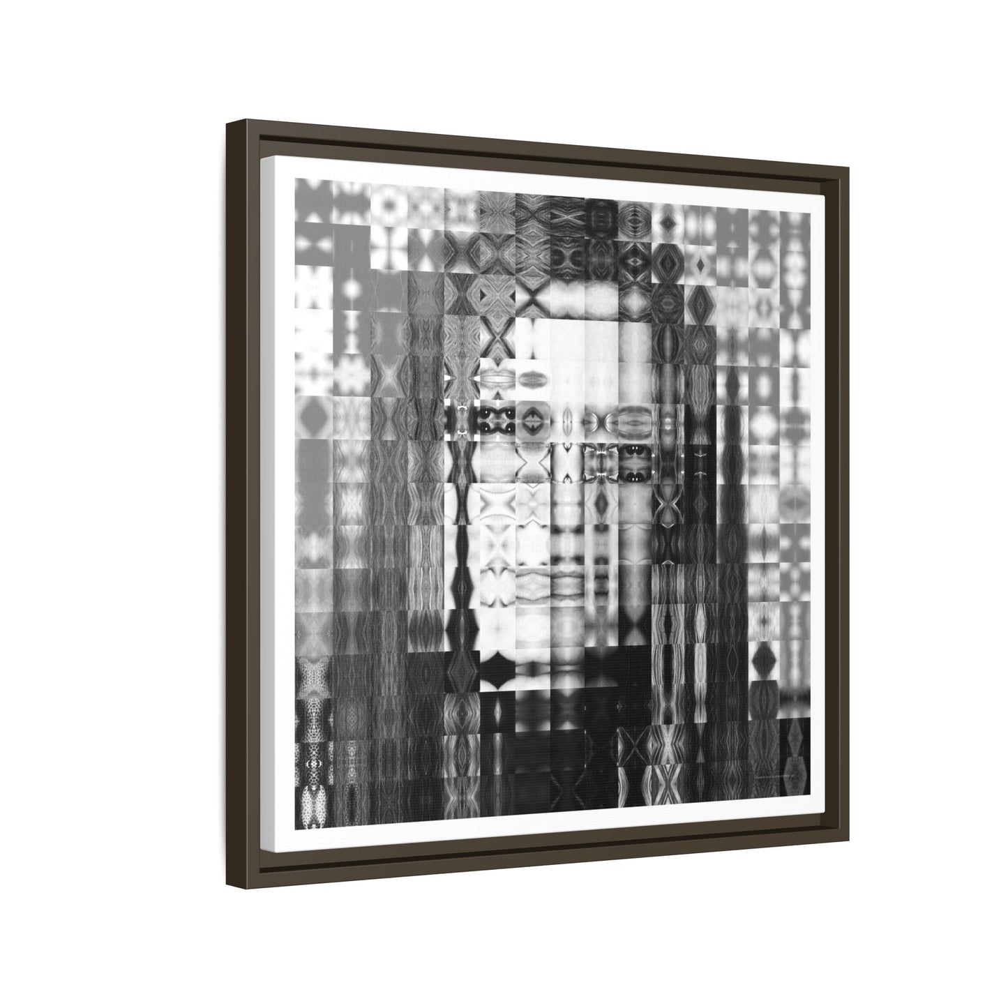 Feminist Icon Gloria Steinem Abstract Portrait Collage Art — Matte Canvas, Framed (Multi-color options)