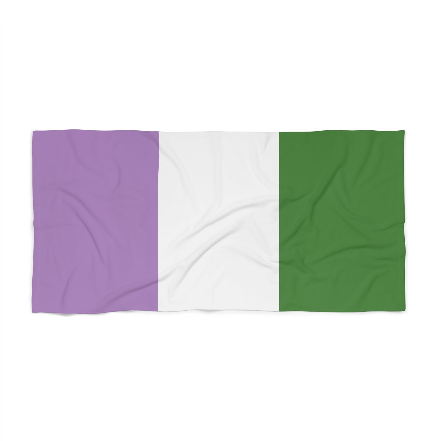 Genderqueer Pride Flag Beach Towel - vertical stripe deco