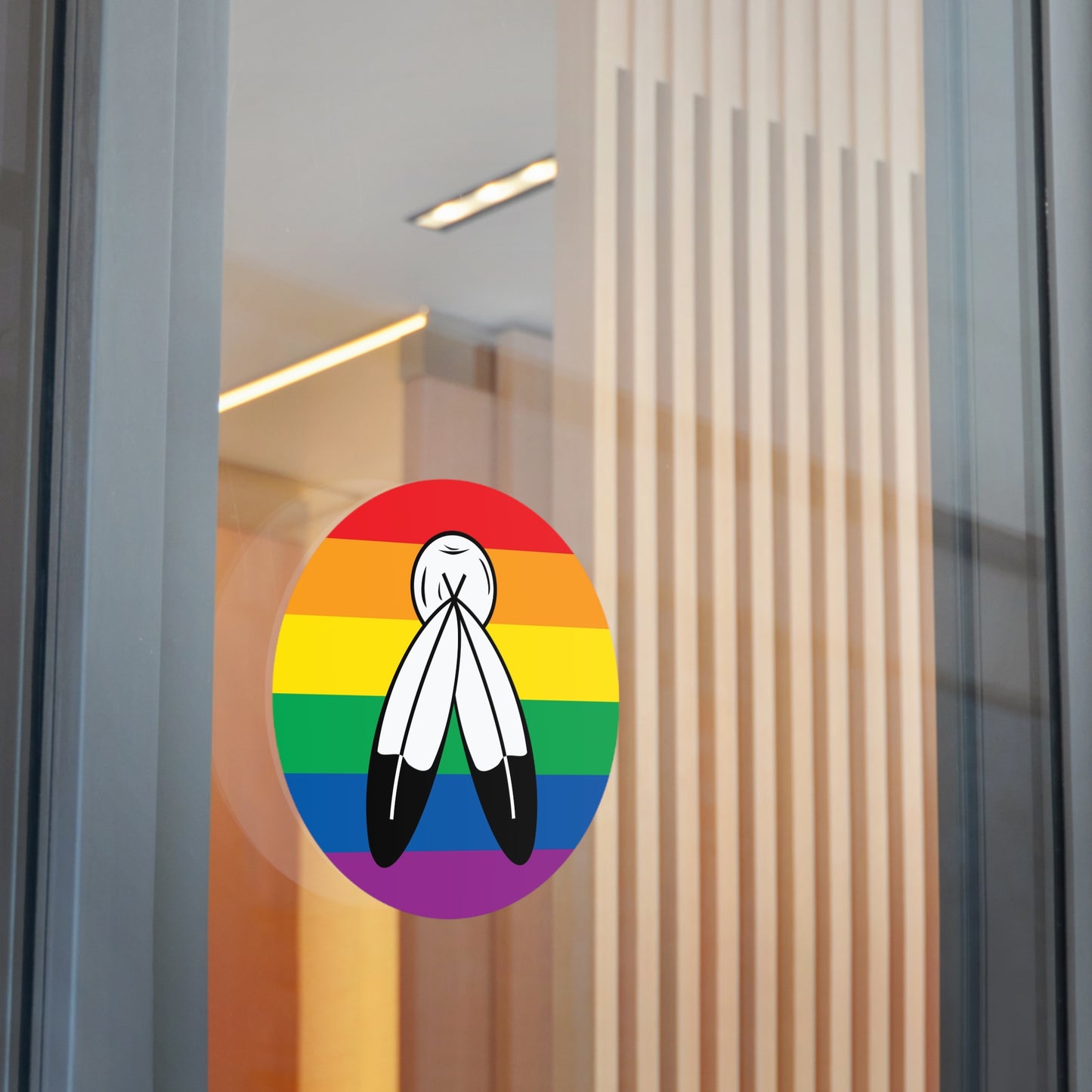 Two-Spirit Pride Flag Vinyl Sticker