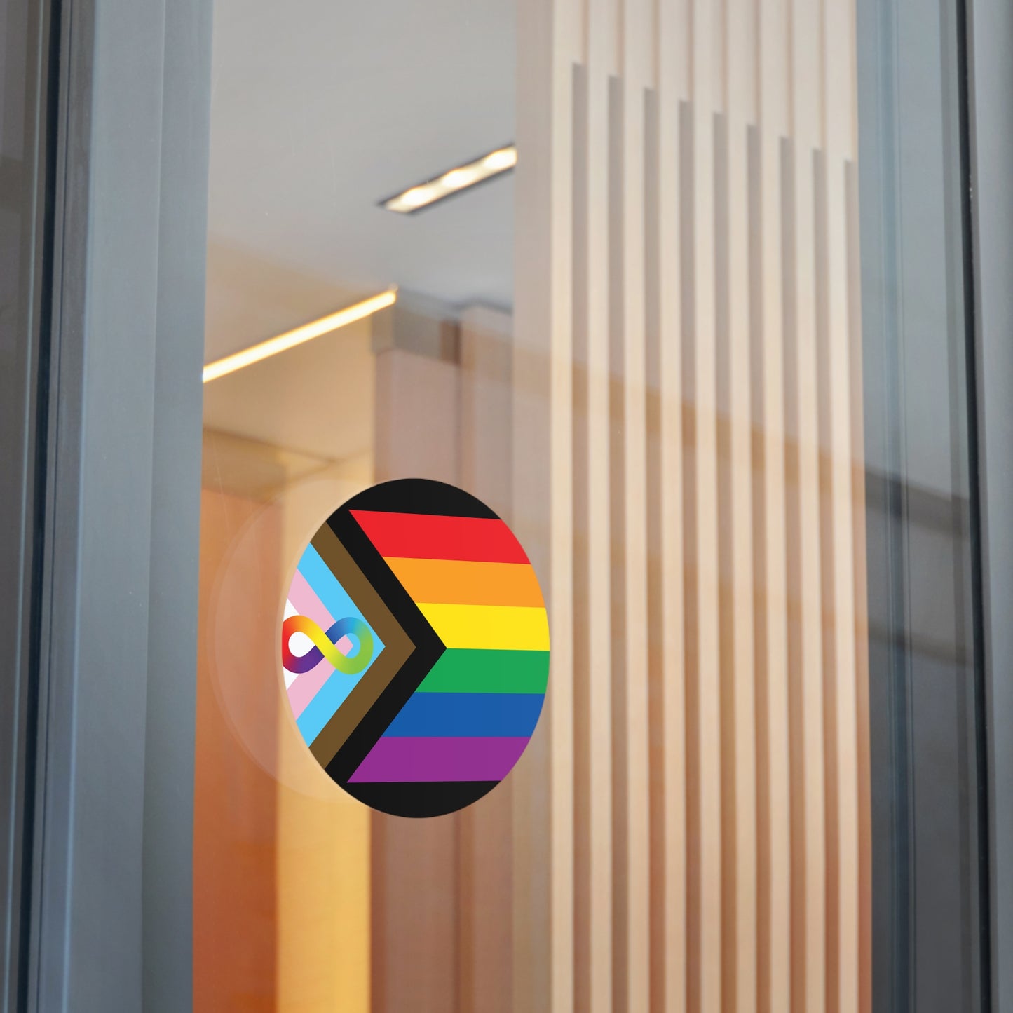 Neurodiverse and Autistic Progress Pride Flag Vinyl Sticker