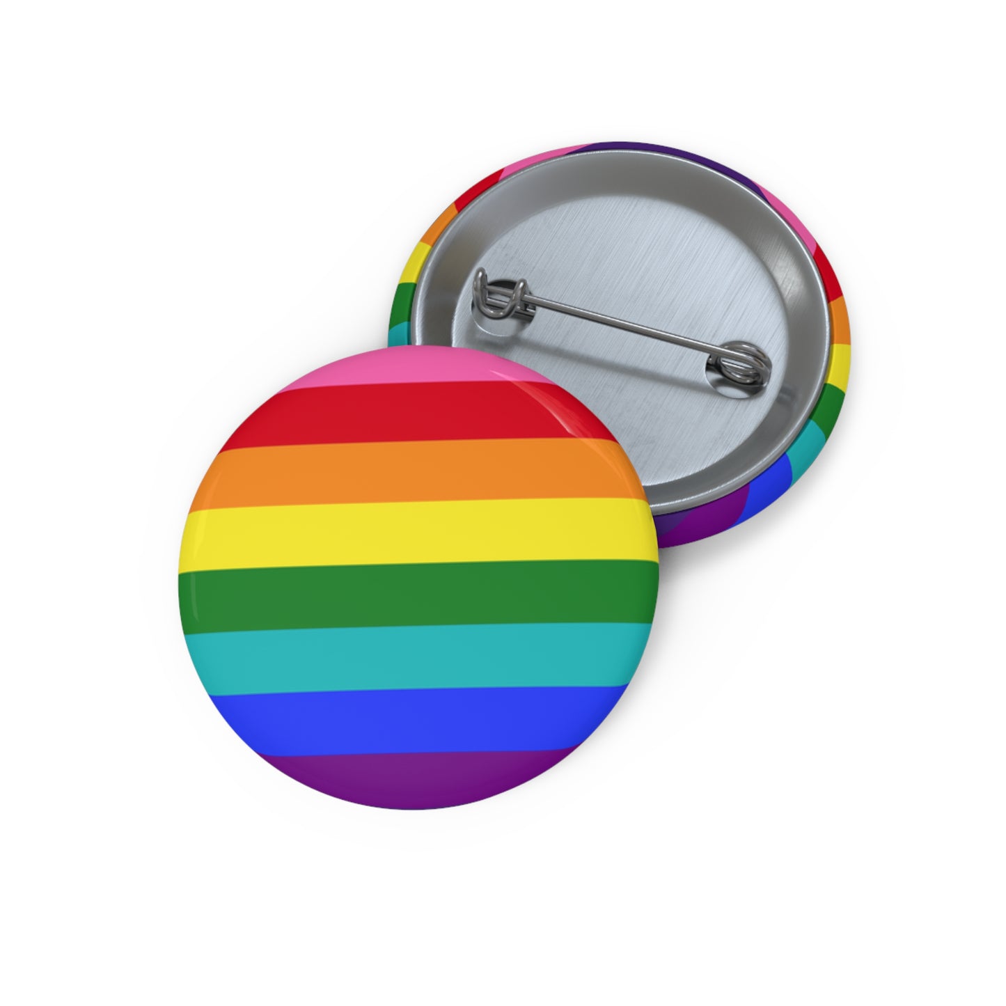Iconic 1978 Gay Rights Pride Flag Rainbow Pin Button