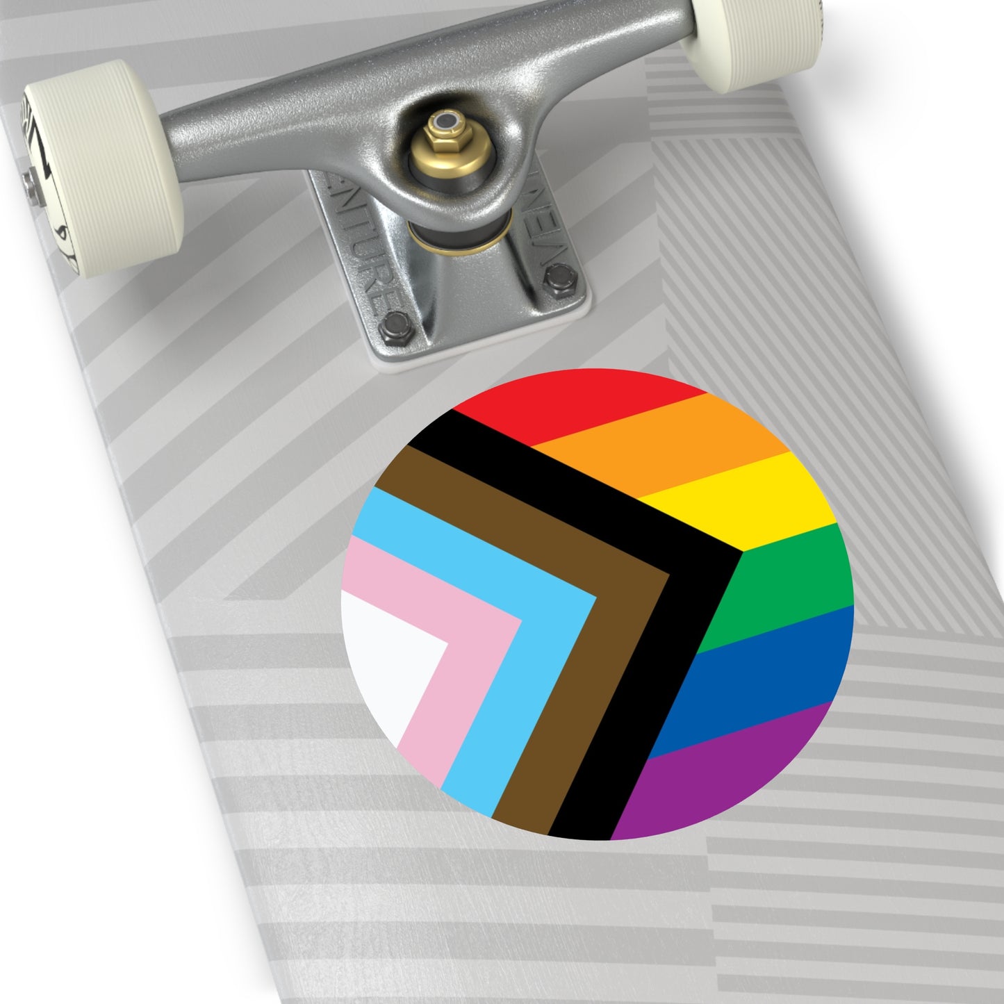 Progress Rainbow Pride Flag Vinyl Stickers
