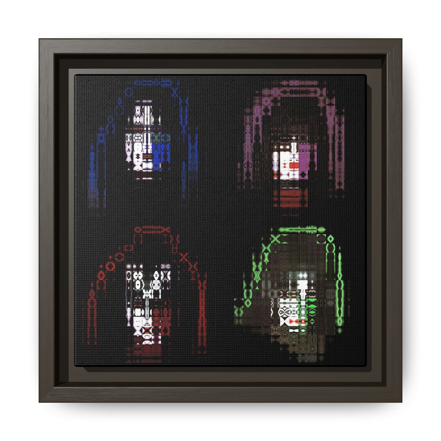 Knights In Satan's Service, Band Portrait Collage Art — Matte Canvas, Framed (Multi-color options)