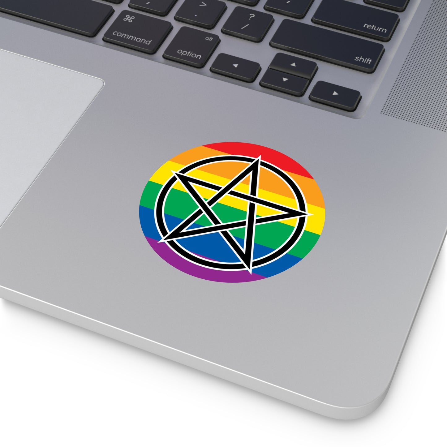 Pagan Queer Pride Flag Vinyl Sticker