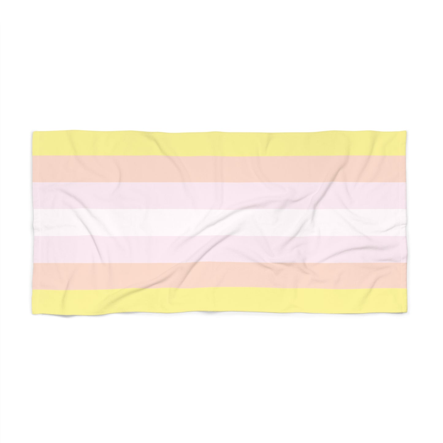 Pangender Pride Flag Beach Towel - horizontal stripe deco