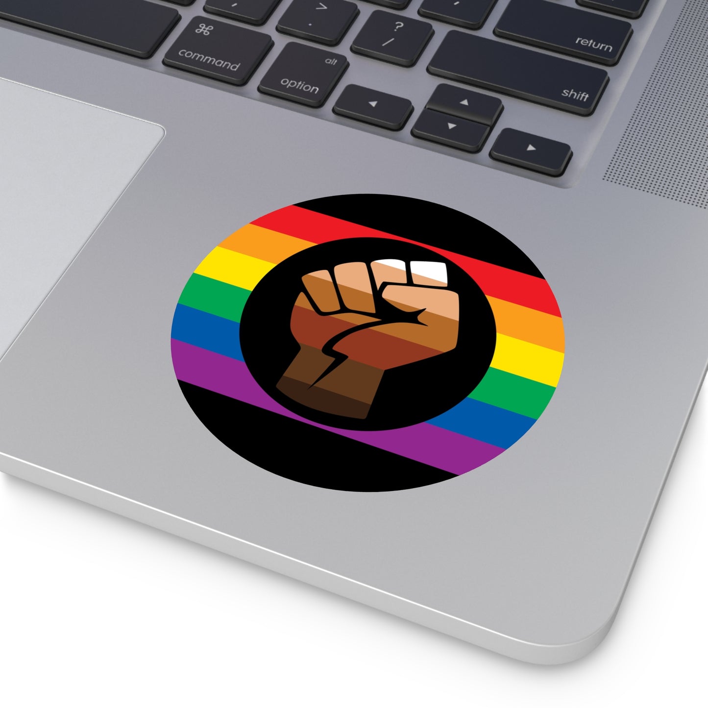 Queer POC Gay Pride Flag Vinyl Sticker