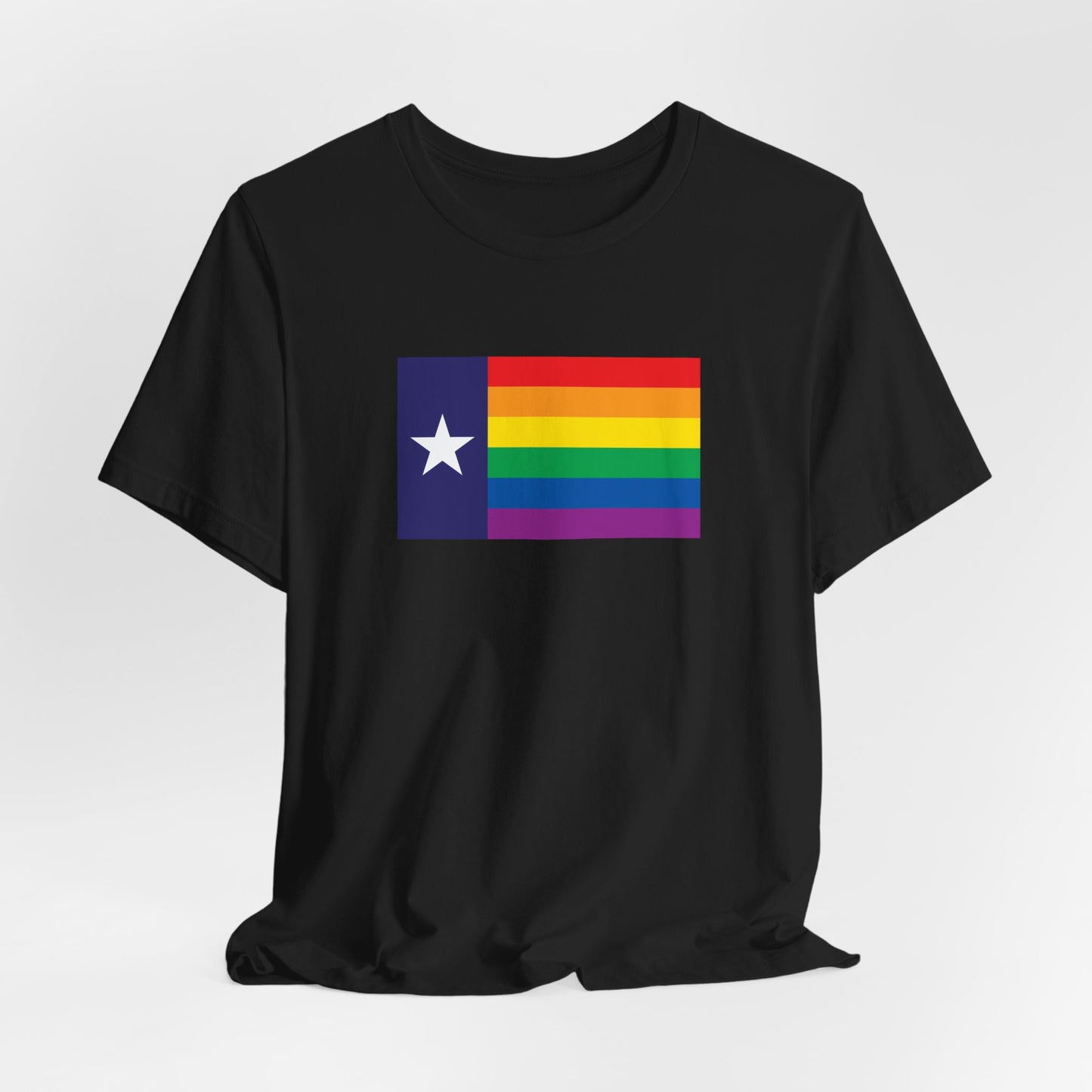 Texas Rainbow Pride Flag T-shirt, Several Color Options