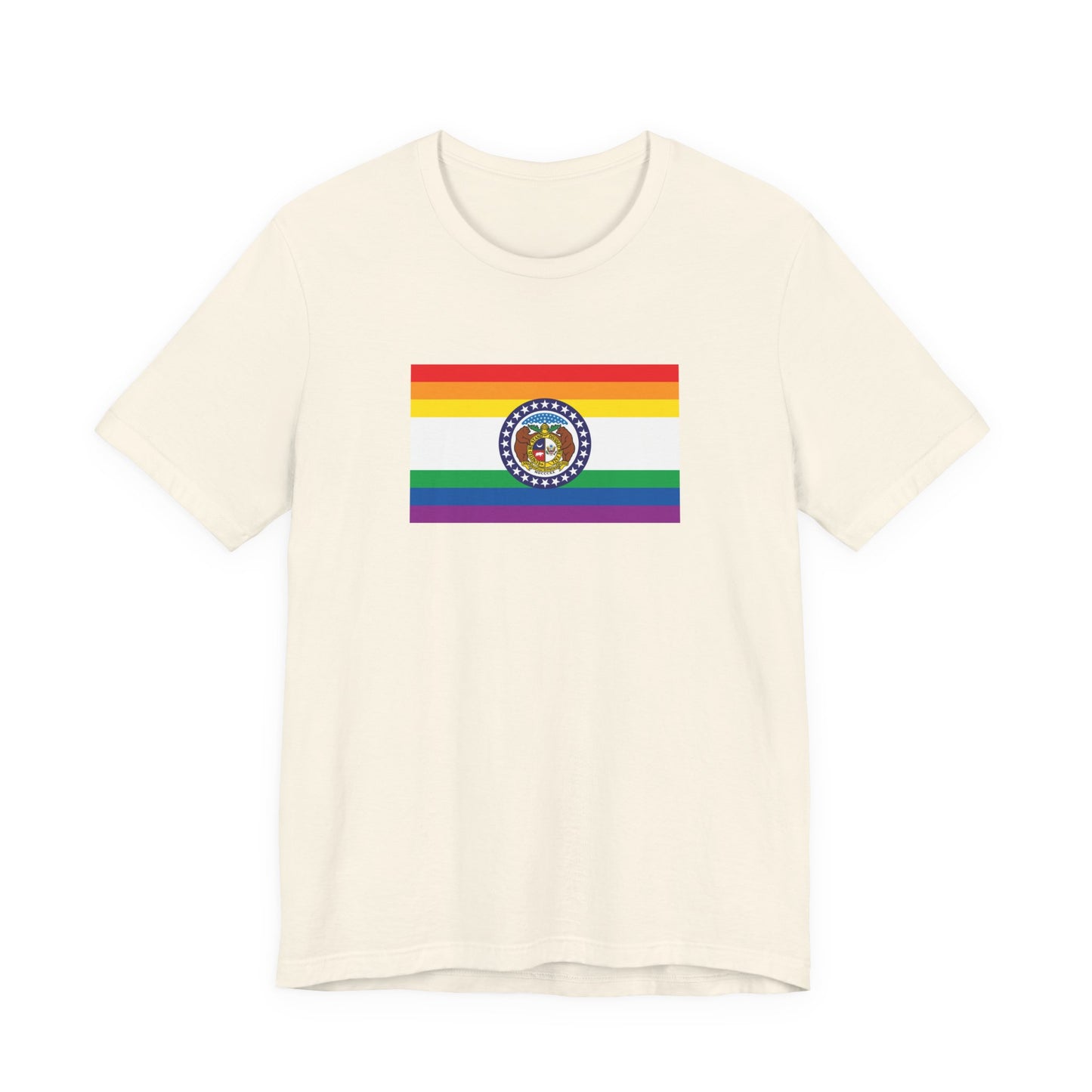 Missouri Rainbow Pride Flag T-shirt, Several Color Options