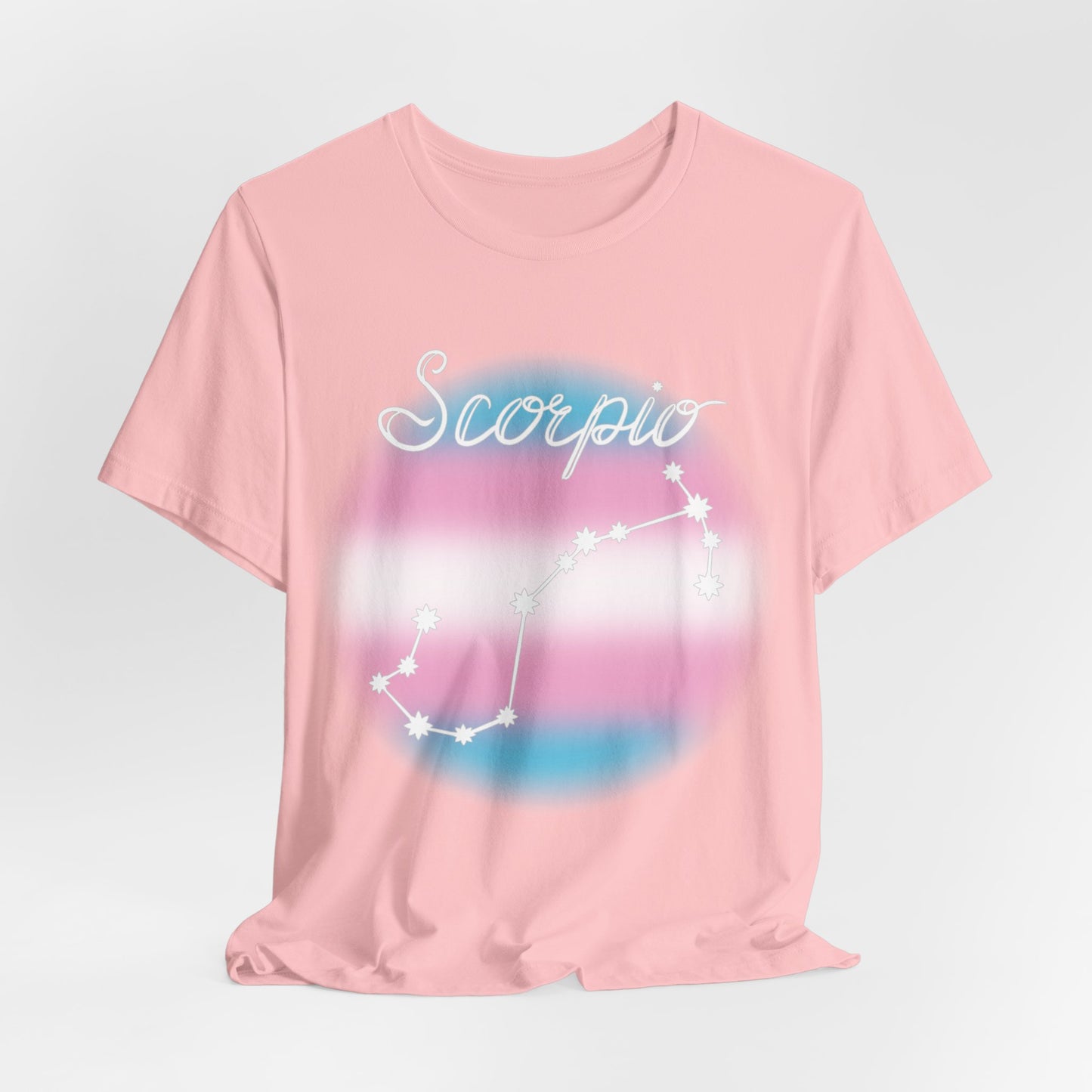 Scorpio Constellation T-shirt, Astrology, Transgender Pride Flag