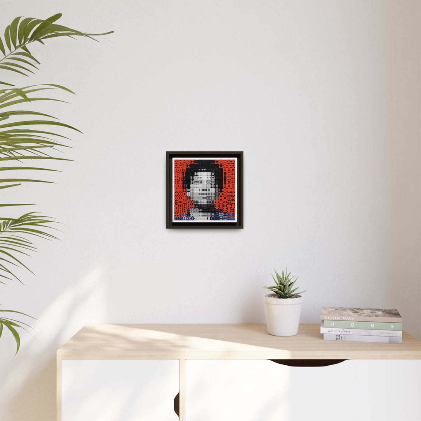 Iconic Foundational Feminist icon Audre Lorde Abstract Portrait Collage Art — Matte Canvas, Framed (Multi-color options)