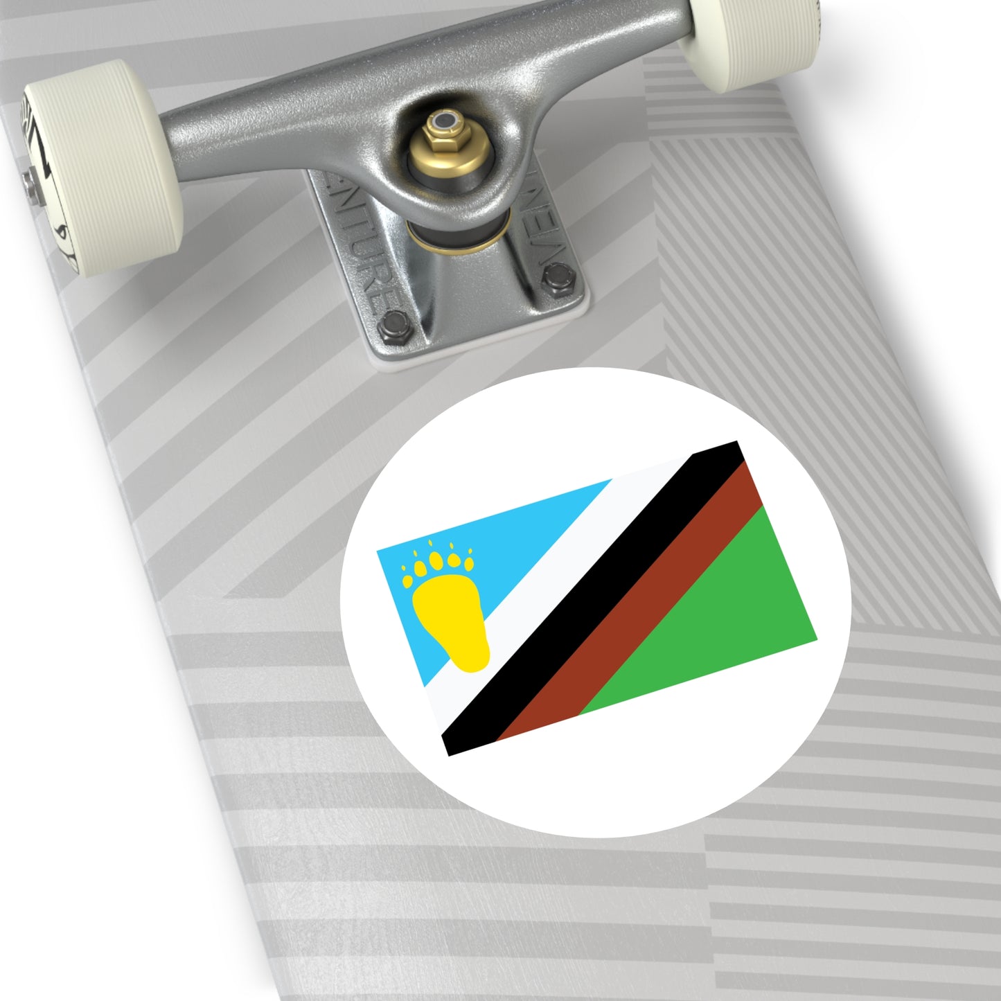 Early Bear Pride Flag mid-1980s Vinyl Sticker