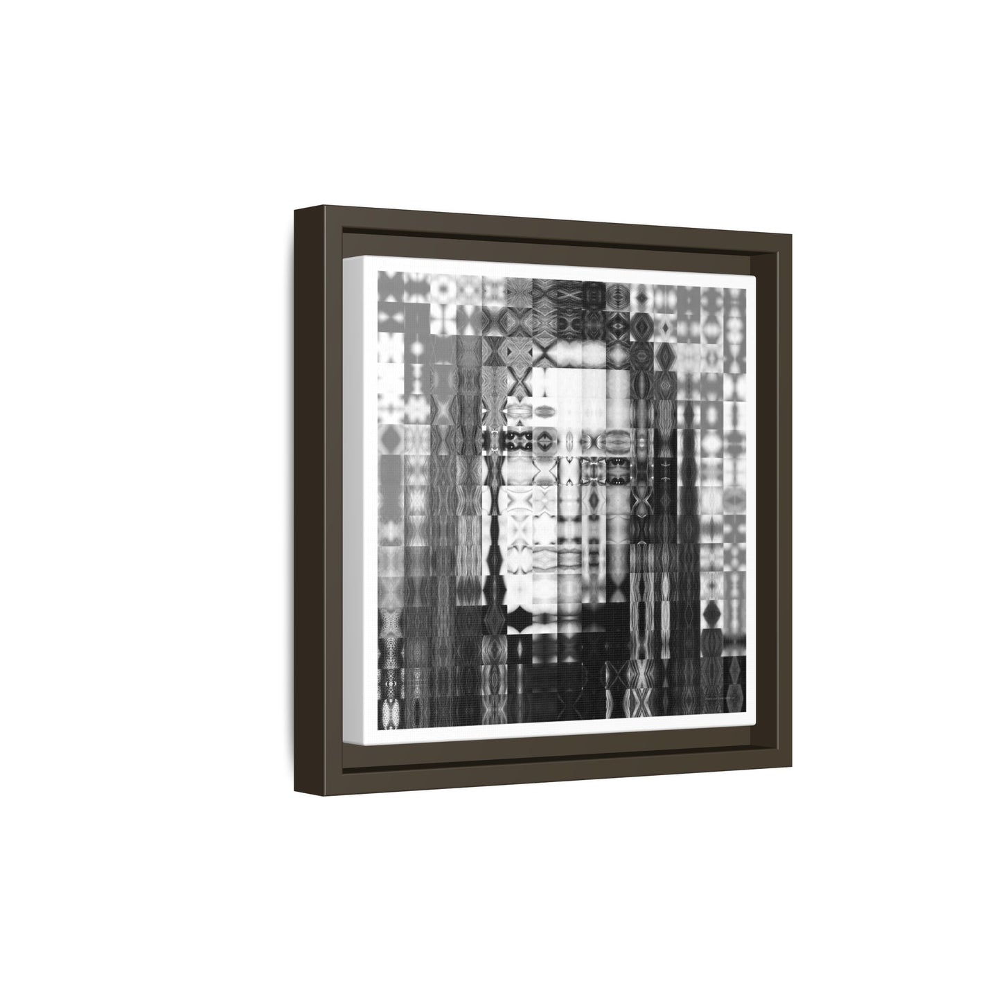 Feminist Icon Gloria Steinem Abstract Portrait Collage Art — Matte Canvas, Framed (Multi-color options)