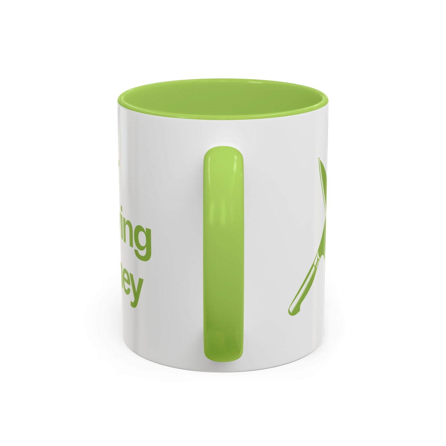 I will never stop worrying about Britney, White with Green Accent Coffee Mug (11, 15oz)