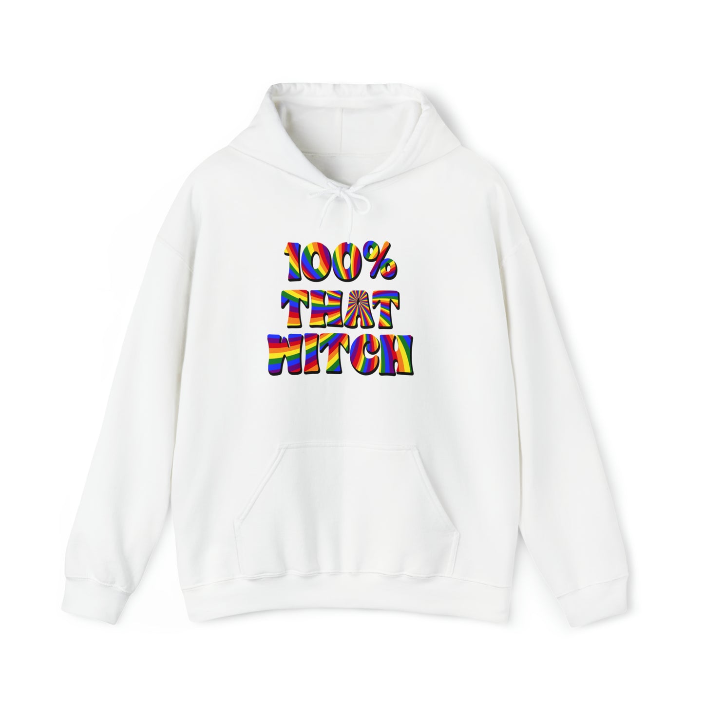 100% THAT WITCH Hoodie - rainbow deco spiral