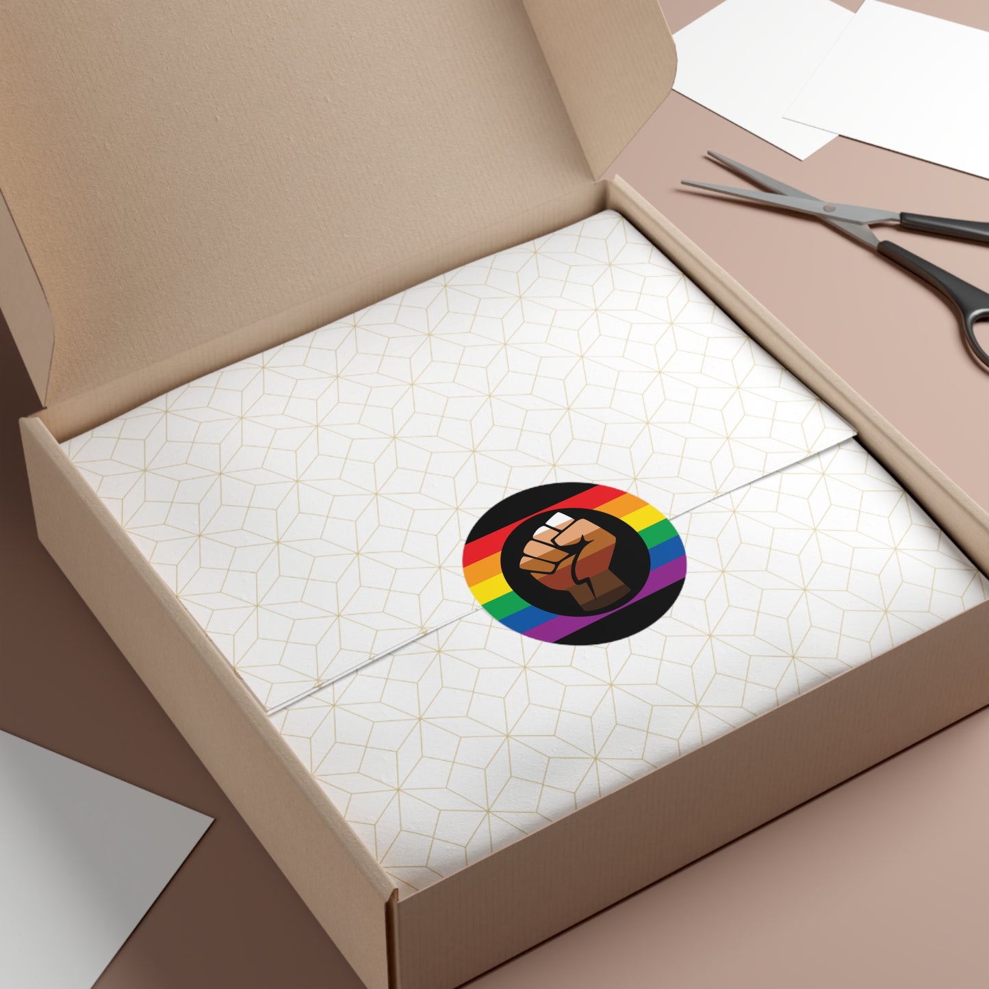 Queer POC Gay Pride Flag Vinyl Sticker