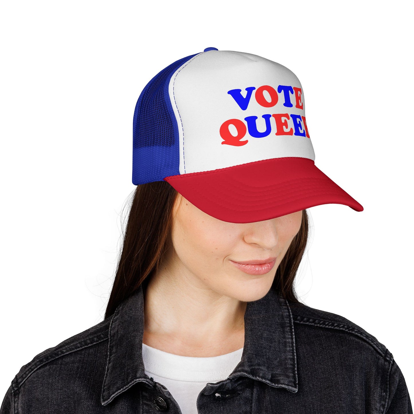 VOTE QUEER Trucker Cap — Queer Visibility & Voter Action Statement Hat