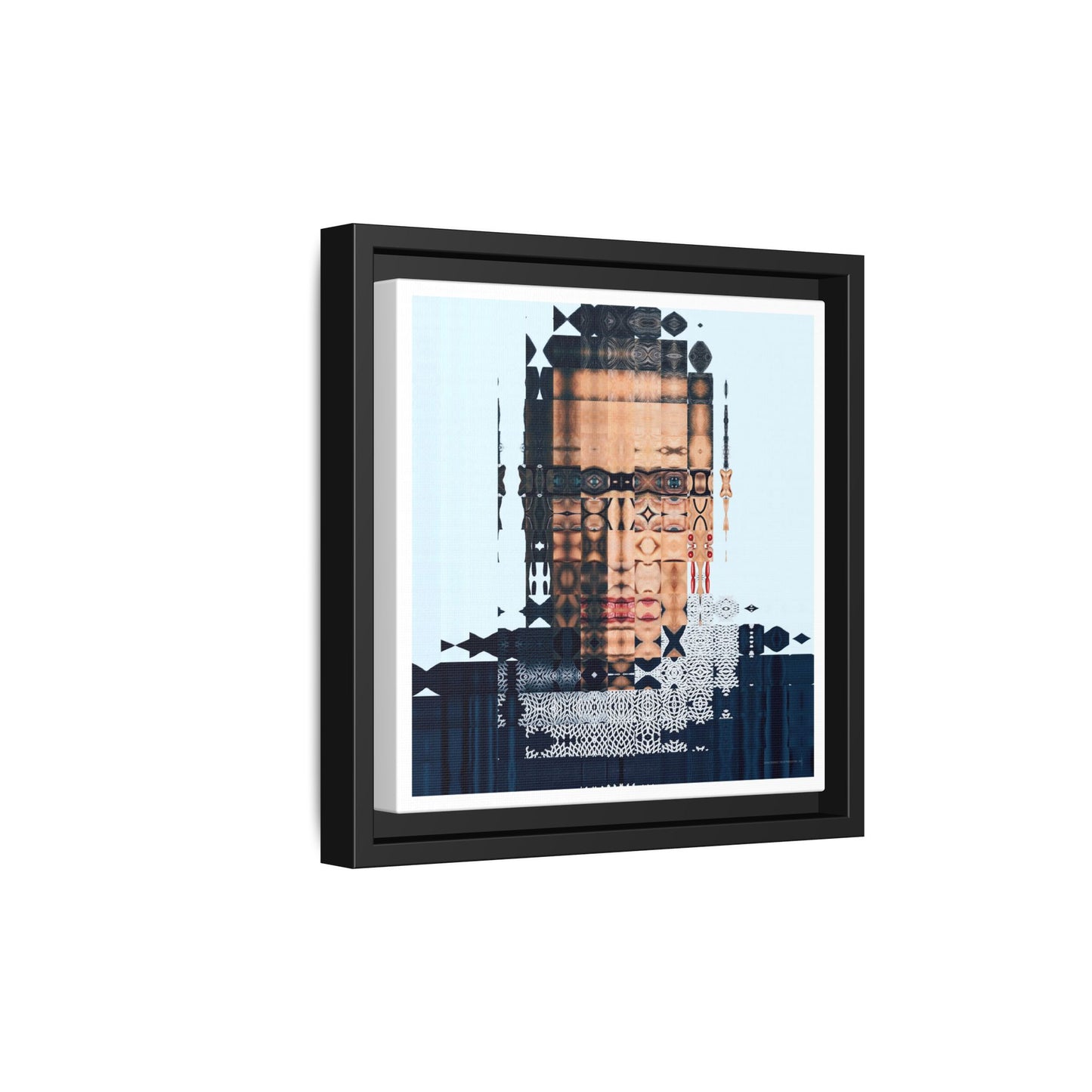 Iconic Feminist, The Notorious RBG, Ruth Bader Ginsburg Abstract Portrait Collage Art — Matte Canvas, Framed (Multi-color options)