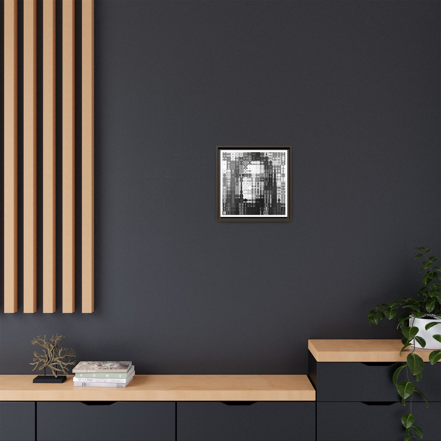 Feminist Icon Gloria Steinem Abstract Portrait Collage Art — Matte Canvas, Framed (Multi-color options)