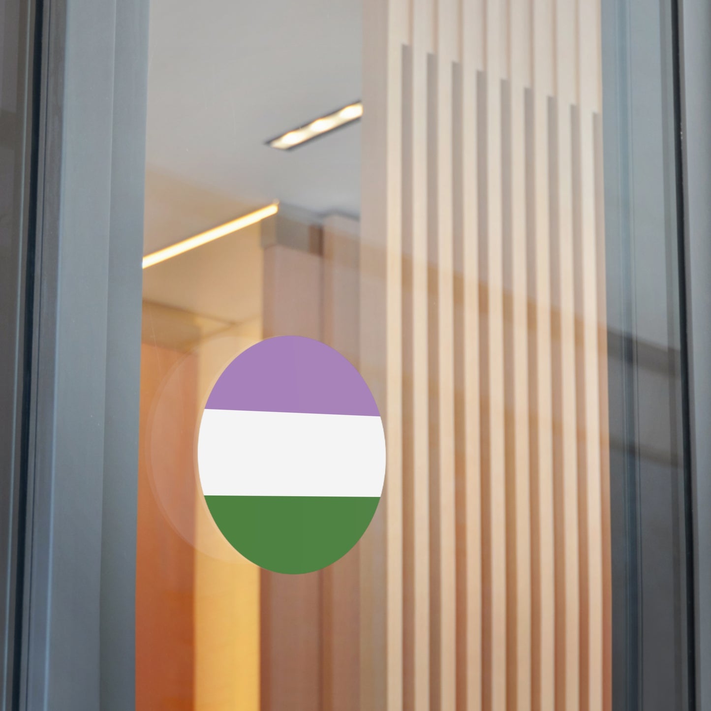 Genderqueer Pride Flag Vinyl Sticker