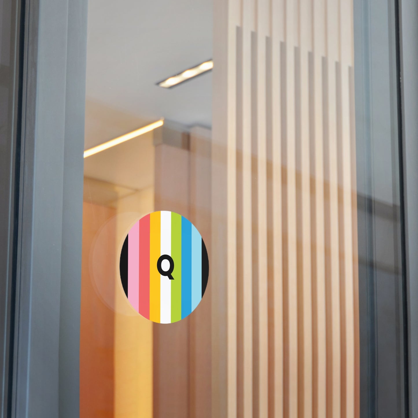 "Q" Queer Pride Flag Vinyl Sticker