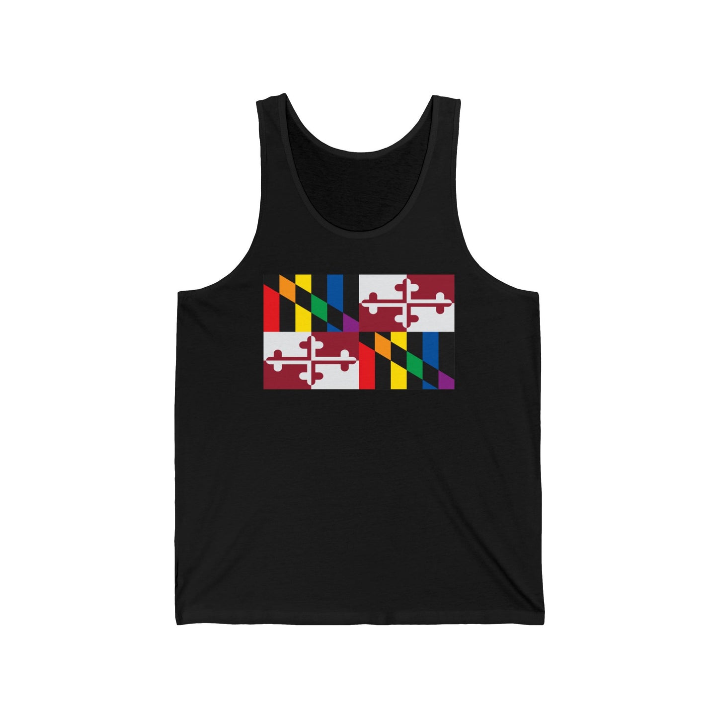 Maryland Rainbow Pride Flag Jersey Tank