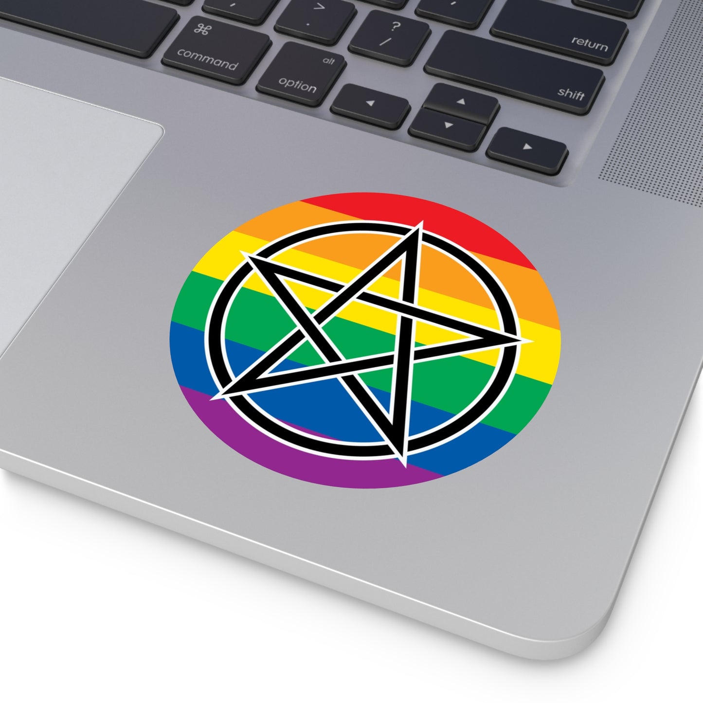 Pagan Queer Pride Flag Vinyl Sticker